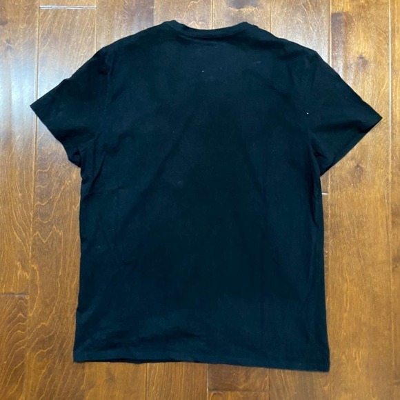 Guess Los Angeles Triangle Logo Triple Black Embroidered T-Shirt Men's XL - Picture 4 of 8